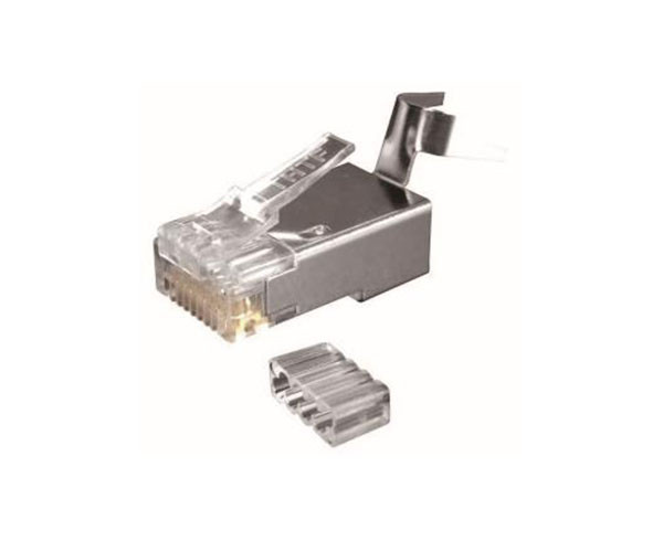 【6A类屏蔽水晶头】清华同方ROTA综合布线-6A类燕尾夹屏蔽RJ45水晶头HCTP6A-RJ45