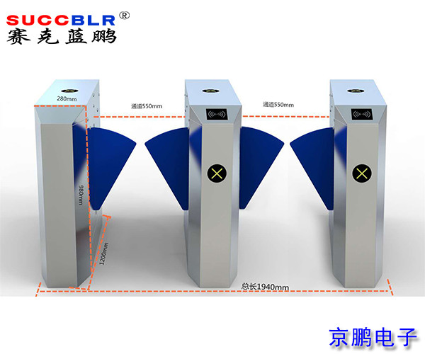 【翼闸系统设备】赛克蓝鹏SUCCBLR双通道桥式斜面翼闸