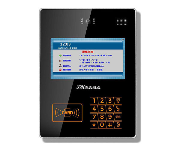 【数字可视对讲系统】楼宇对讲十大品牌-赛克新威广告型楼宇对讲门口机SW72M40PIC