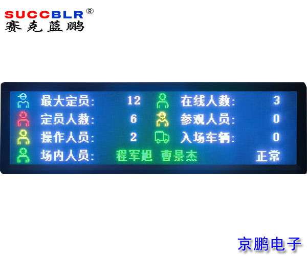 【定员门禁监控系统】门禁式定员监控系统LED屏升级
